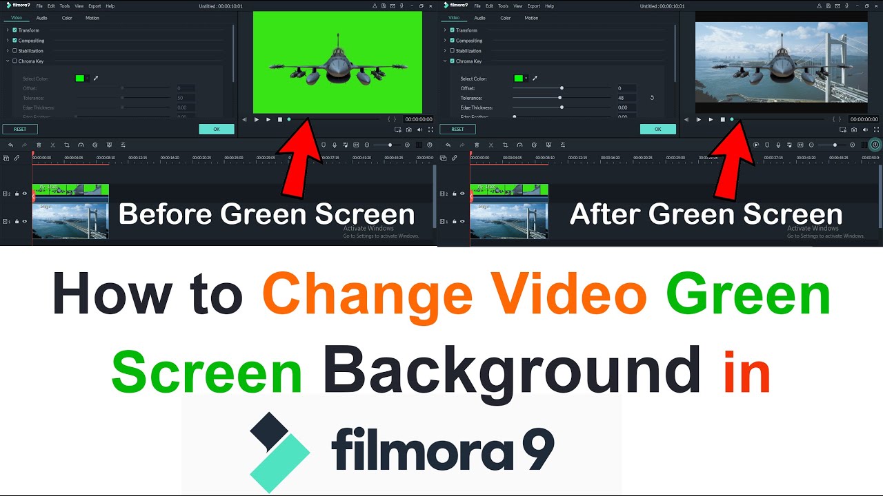 green screen filmora 9